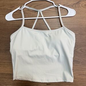 Women's White Strappy Tank Top